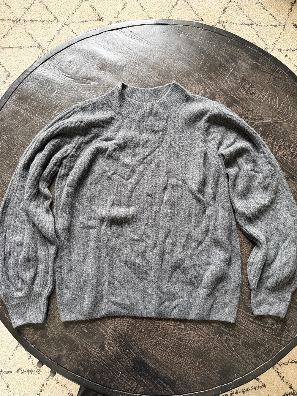 Daily Ritual Gray Crewneck Sweater